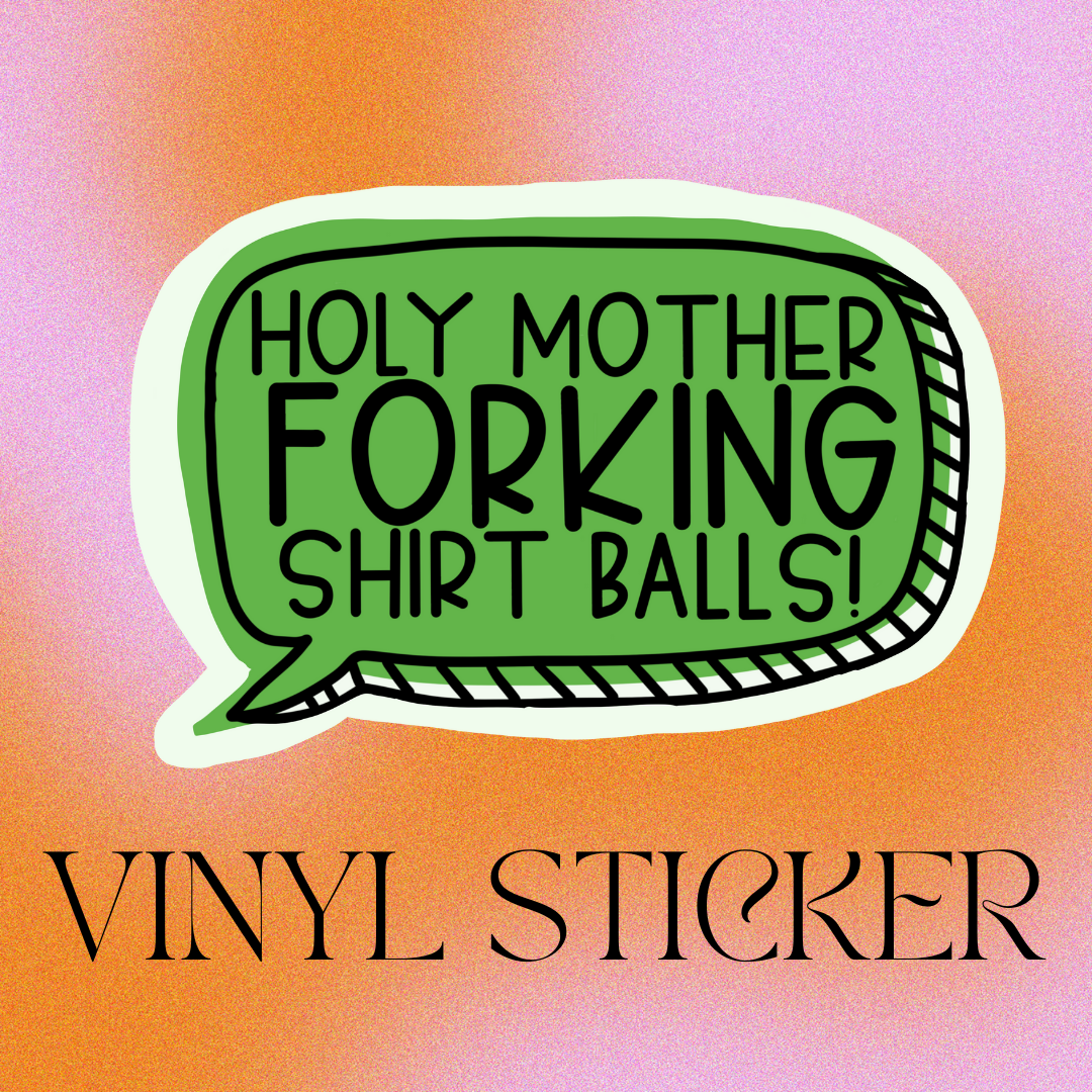 Shirt Balls Sticker