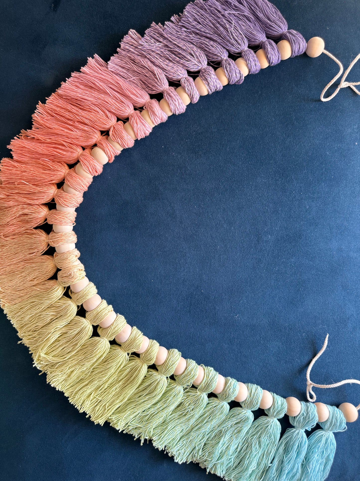 XL Soft Ombré Rainbow Garland
