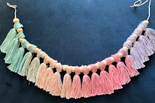 Mermaid Pastel Tassel Garland