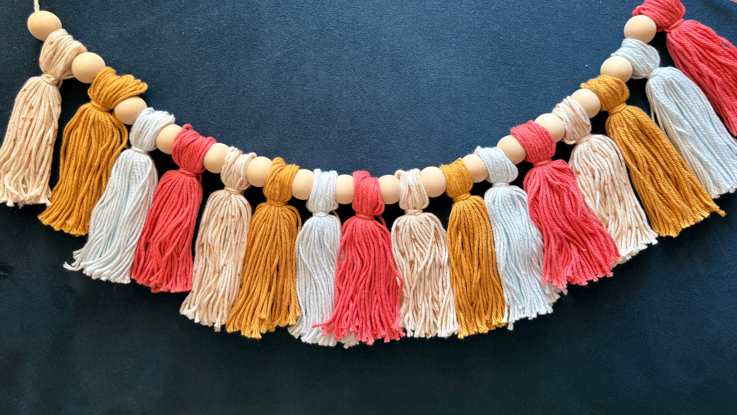 Soft Boho Tassel Garland
