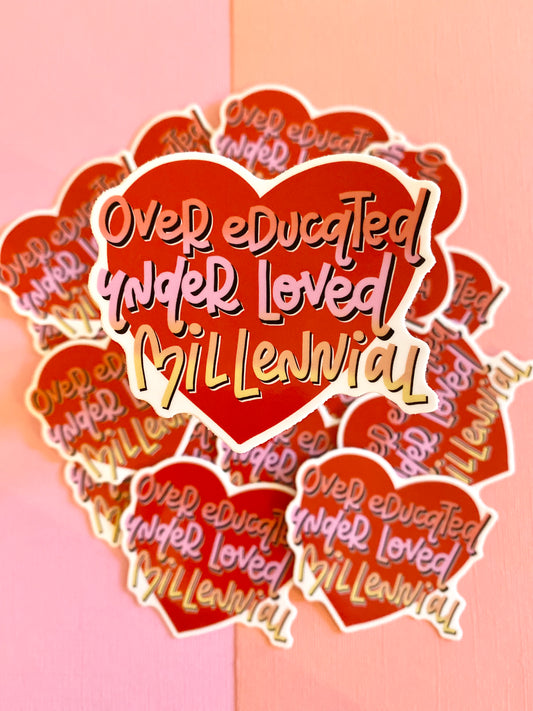 Millennial Love Sticker